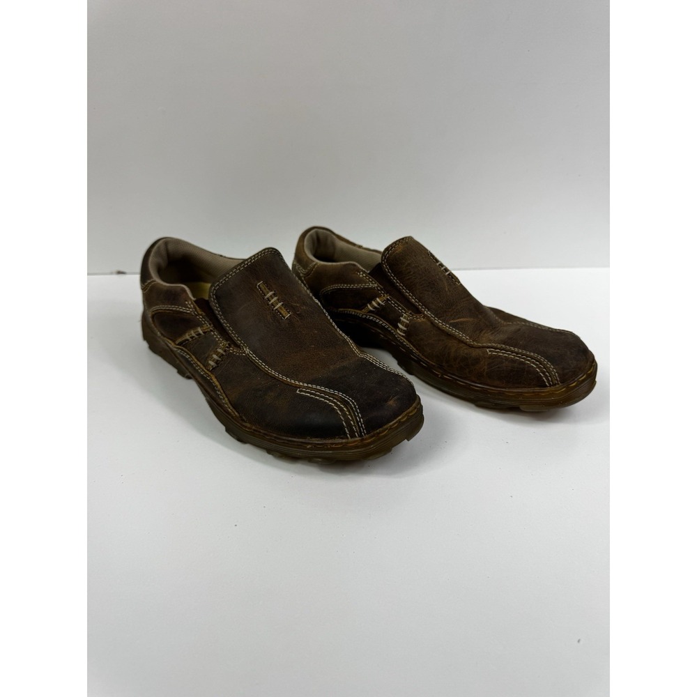 Dr Martens Lance Brown Leather Slip On Loafer Shoes Men's Size 9‎ Casual